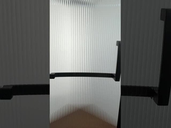 Modern ve Şık Banyo İçin Alüminyum Çerçeveli 6mm Dar Kanatlı Cam