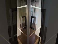 5/6mm Siyah Blok Cam Kare Alüminyum Siyah Çerçeve Duş Kapakları