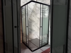 Modern için buzlu baskı camı ile özelleştirilebilir kare duş kaplamaları