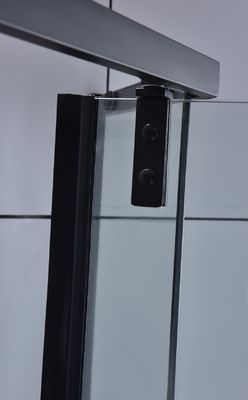 Temperli Cam Köşe Dörtlü Duş Kabini Siyah ISO9001