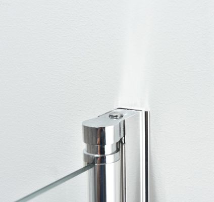 55''X47'' Pivot Duş Perdesi 6mm Şeffaf Cam Gümüş Alüminyum Çerçeve