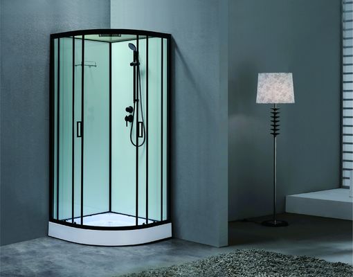 Matt Black Profili ve Mordern için Tempered Glass ile lüks duş odası