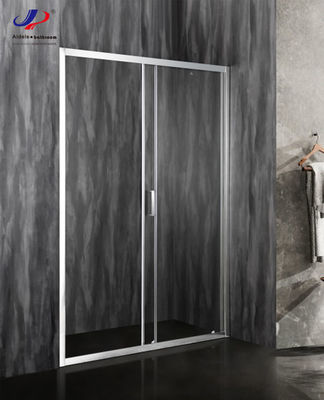5/6mm Kaydırma Cam Duş Kapıları 120*190cm Boyut Tempered Glass Alüminyum Çerçeve